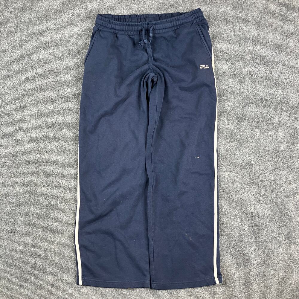 FILA Sweatpants Mens XS Navy Athletic Track Joggers Drawstring Casual